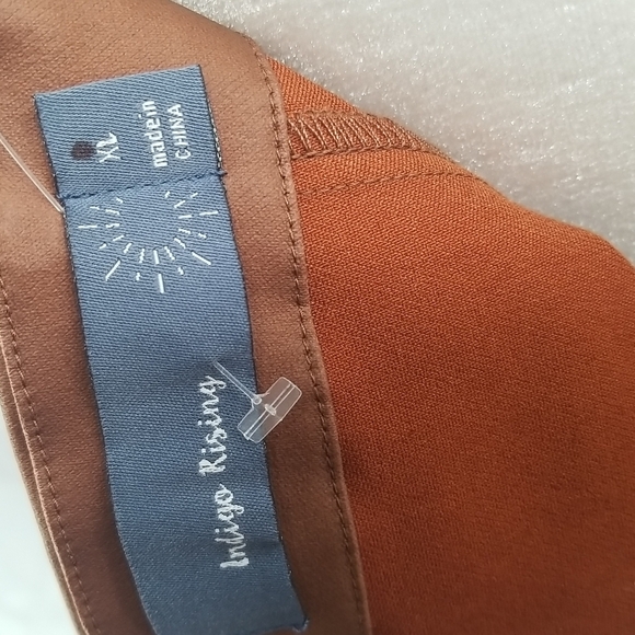 Vegan Eco Leather Tobacco Brown Corset Top w Back Zipper - Picture 6 of 12